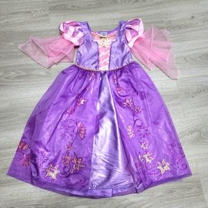 Disney Princess Rapunzel Gown Dress Costume Size 5-6